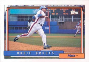 1992 Topps #457 Hubie Brooks VG New York Mets 