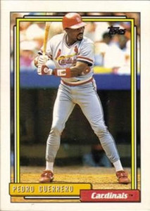1992 Topps #470 Pedro Guerrero VG St. Louis Cardinals 