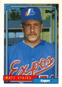 1992 Topps Traded #110T Matt Stairs VG RC Rookie Montreal Expos 
