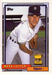 1992 Topps #537 Mark Leiter VG Detroit Tigers 