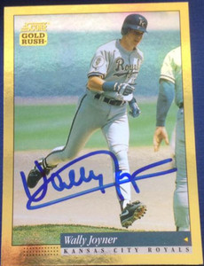 Wally Joyner Autographed 1994 Score Gold Rush #67