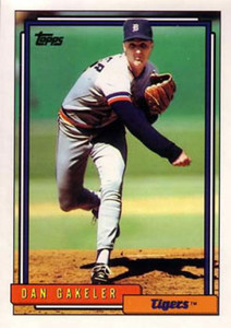 1992 Topps #621 Dan Gakeler VG Detroit Tigers 