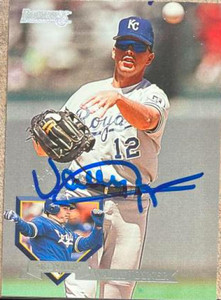 SOLD 4467 Wally Joyner Autographed 1995 Donruss #447