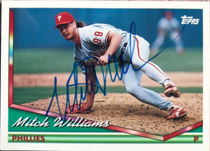 Mitch Williams Autographed 1994 Topps #114