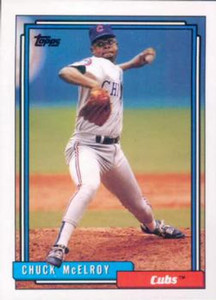 1992 Topps #727 Chuck McElroy VG Chicago Cubs 