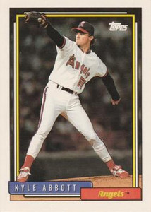 1992 Topps #763 Kyle Abbott VG California Angels 