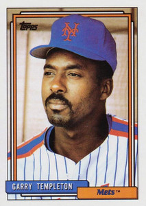 1992 Topps #772 Garry Templeton UER VG New York Mets 