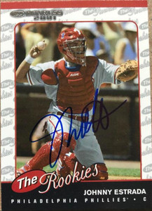 Johnny Estrada Autographed 2001 Donruss The Rookies #R24 RC Johnny Estrada Autographed 2001 Donruss The Rookies #R24 RC