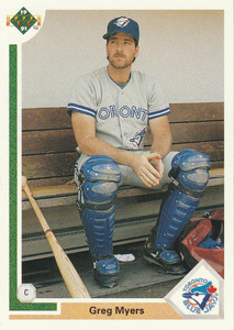 1991 Upper Deck #259 Greg Myers VG Toronto Blue Jays 