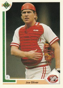 1991 Upper Deck #279 Joe Oliver VG Cincinnati Reds 