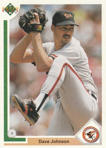 1991 Upper Deck #299 Dave Johnson VG Baltimore Orioles 