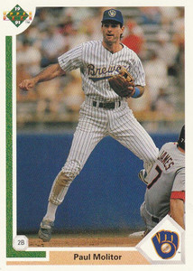 1993 Upper Deck Milwaukee Brewers Brew Crew Molitor Listach