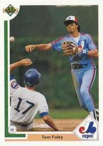 1991 Upper Deck #381 Tom Foley VG Montreal Expos 