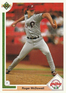 1991 Upper Deck #406 Roger McDowell VG Philadelphia Phillies 