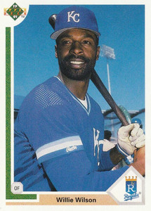 1991 Upper Deck #609 Willie Wilson VG Kansas City Royals 