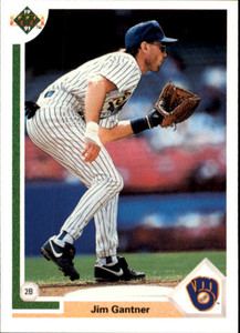 1991 Upper Deck #618 Jim Gantner VG Milwaukee Brewers 