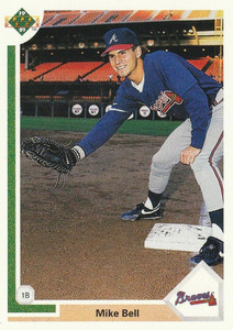 1991 Upper Deck #644 Mike Bell VG RC Rookie Atlanta Braves 