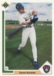 1991 Upper Deck #712 Dante Bichette VG Milwaukee Brewers 