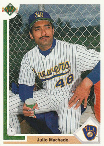 1991 Upper Deck #716 Julio Machado VG Milwaukee Brewers 