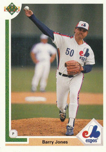 1991 Upper Deck #789 Barry Jones VG Montreal Expos 