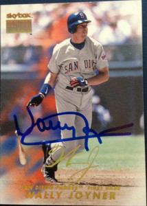 Wally Joyner Autographed 1999 Skybox Premium #155