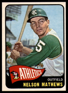 1965 Topps #87 Nelson Mathews VG  Kansas City Athletics 