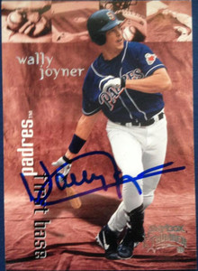 Wally Joyner Autographed 1999 Skybox Thunder #115