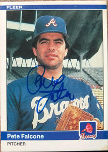 Pete Falcone Autographed 1984 Fleer #177