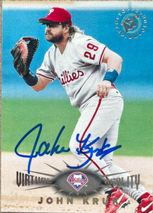 John Kruk Autographed 1995 Stadium Club Virtual Reality #171