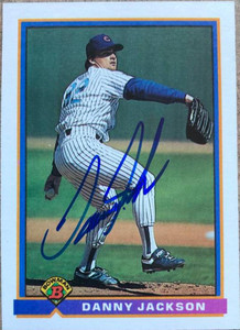 Danny Jackson Autographed 1991 Bowman #412