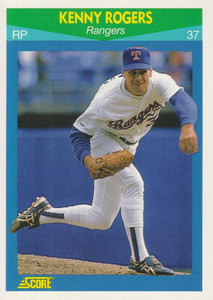  1992 Score Baseball Card #101 Kenny Rogers