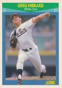 1990 Score Rising Stars #77 Greg Hibbard VG Chicago White Sox 