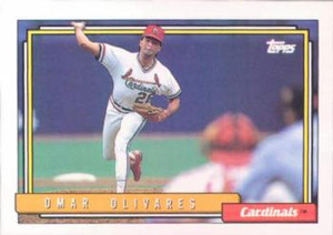 1992 Topps #193 Omar Olivares VG St. Louis Cardinals 