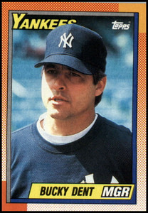 1990 Topps #519 Bucky Dent MG VG New York Yankees 