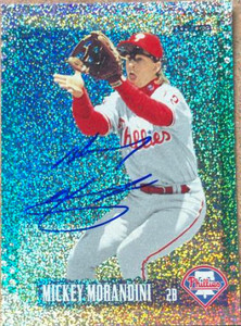 SOLD 119967 Mickey Morandini Autographed 1995 Score Platinum Team Sets #494
