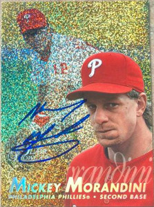 Mickey Morandini Autographed 1997 Flair Showcase Row 0 #134 Mickey Morandini Autographed 1997 Flair Showcase Row 0 #134