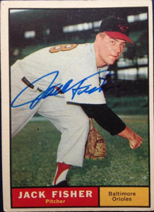 Jack Fisher Autographed 1961 Topps #463