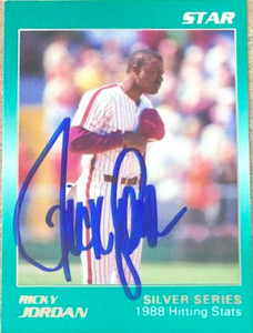Ricky Jordan Autographed 1988 Star Silver #23