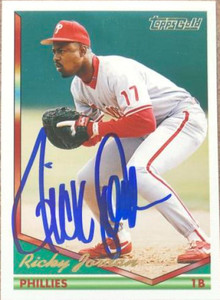 Ricky Jordan Autographed 1994 Topps Gold #86