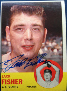 Jack Fisher Autographed 1963 Topps #474