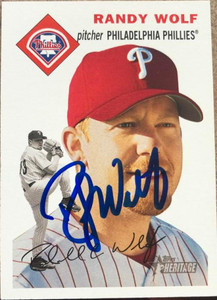 Randy Wolf Autographed 2003 Topps Heritage #259