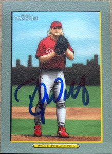 Randy Wolf Autographed 2005 Topps Turkey Red #169