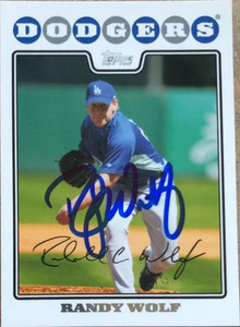 Randy Wolf Autographed 2008 Topps #9