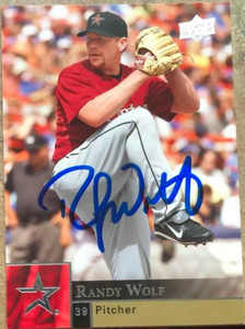 Randy Wolf Autographed 2009 Upper Deck #162
