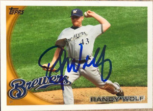 Randy Wolf Autographed 2010 Topps Update #US-182
