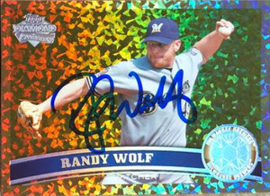 Randy Wolf Autographed 2011 Topps Cognac Diamond Anniversary #14