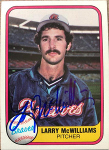 Larry McWilliams Autographed 1981 Fleer #267