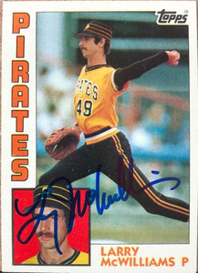 Larry McWilliams Autographed 1984 Topps #668
