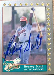 Rodney Scott Autographed 1990 Pacific Senior League #177