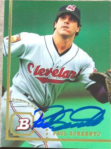 Paul Sorrento Autographed 1994 Bowman #83